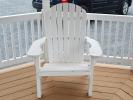 White Poly Wood Adirondack Chair - reduced price