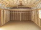 14x28 Dutch Garage with Shelves & Loft Inside