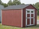 10x12 Madison Series Peak Storage Shed with Red LP Smart Side