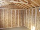 10x14 Peak Style Storage Shed - Building Interior