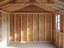 10x14 Peak Style Storage Shed - Building Interior