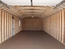 14x36 Peak Style One-Car Garage with a diamond tread plate at the entry way From Pine Creek Structures
