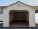 14x36 Peak Style One-Car Garage with Vinyl Siding and Metal Roofing From Pine Creek Structures